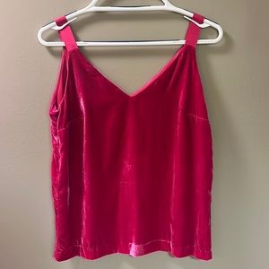 J. Crew Pink Velvet Top